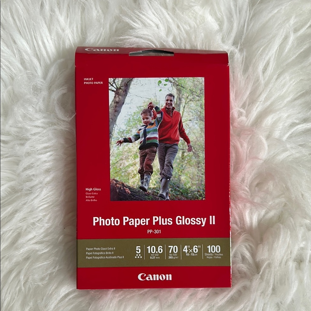 Canon Red Photo Paper Plus Glossy II